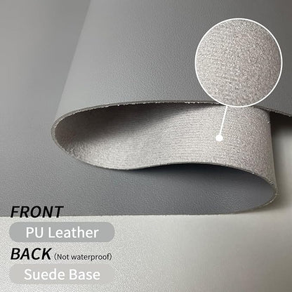 Bloss Large Desk Pad, Desk Mat, Desk Pads on Top of Desks, Computer Mat Non-Slip, Desk Blotter Waterproof, Easy to Clean - Light Grey (31.5 x 15.7 Inches)