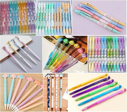 12 Cute Kawaii Mechanical Pencils With Erasers And Leading Refills Style Mixed