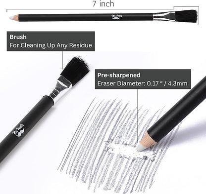 Mr. Pen Art Eraser Set - 12 Pcs, Kneaded & Gum Erasers for Artists