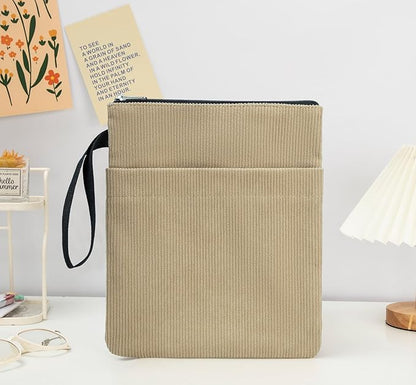 DSIUE Book Sleeve, Book Covers for Paperbacks with Zipper, Book Lover Gifts