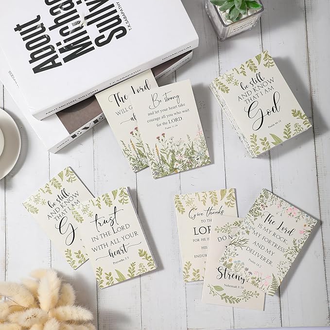 Ctosree 50 Pcs Bible Verse Prayer Journal Notebook Christian Note Pads Bulk mini Inspirational Notebook Religious Scripture Church Notepad for Women 3.15 x 5 Inches (Beige)