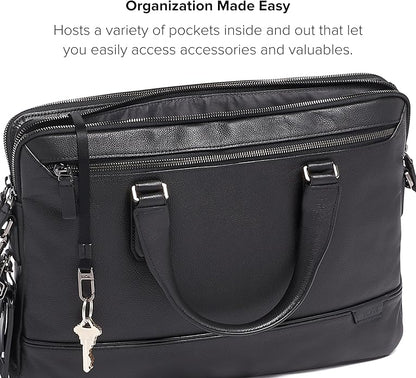 TUMI Harrison Sycamore Slim Brief - 14-Inch Laptop Briefcase - Professional Business Briefcase with Removable Shoulder Strap
