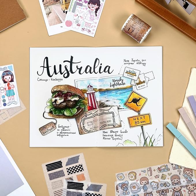 EOOUT 100pcs A5 Blank Kraft Notebooks, Journals in Bulk, Sketchbooks Bulk for Kids, 60 Pages, 80GSM, 8.3 X 5.5 Inch, Travel Journal Set, Travelers, Students and Office