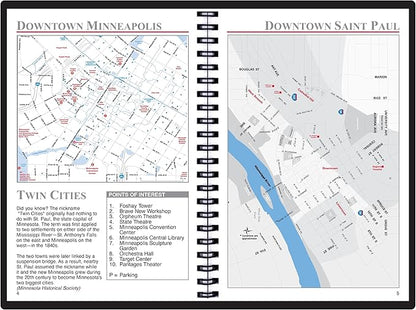 2025 Datebook & City Themed Planner – Resource Guide with Daily, Weekly & Monthly Views – 3-Year Reference Calendar - Multi-Purpose Travel Notebook Guide & Adventure Diary (Twin Cities '25)