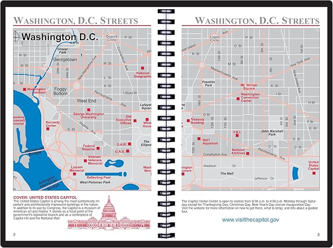 2025 Datebook & City Themed Planner – Resource Guide with Daily, Weekly & Monthly Views – 3-Year Reference Calendar - Multi-Purpose Travel Notebook Guide & Adventure Diary (Washington D. C. 2025)