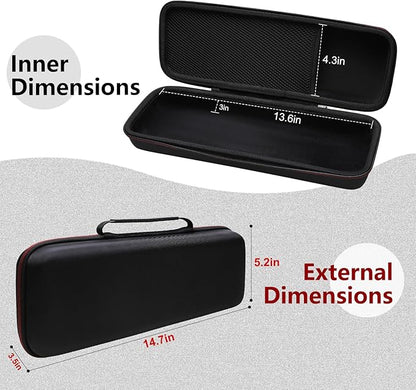 LTGEM Hard Case for Epson Workforce ES-200 / ES-300W / ES-300WR Portable Document Scanner - Travel Protective Carrying Storage Bag