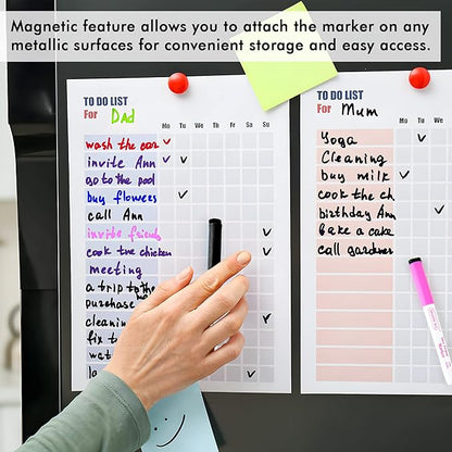 Dry Erase Markers, Shuttle Art 60 Bulk Pack 15 Colors Magnetic Whiteboard Markers with Erase, Fine Point Dry Erase Markers Perfect for Writing on Whiteboards, Glass, Mirror for School Office Home
