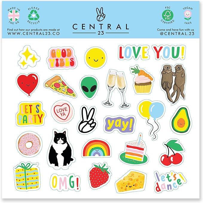 CENTRAL 23 - Funny Birthday Card - 'Happy Birthday To My Otter Half' - For Boyfriend Girlfriend Wife Husband Fiance - Cute Animal Humor - Comes with Fun Stickers