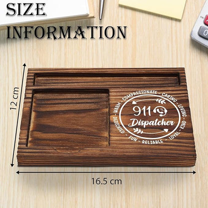 Dispatcher Gift Sticky Note Holder, 911 Dispatch Nurse Gift, Appreciation Thank You Gifts for Emergency Services Dispatch Medical Dispatcher Self-Stick Note Pad Holders Desk Organizer TZP31