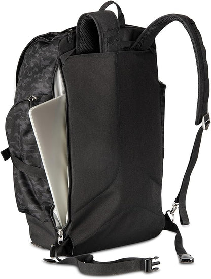 Skyway Luggage Rainier Weekender Backpack, Eco-Friendly, Made of 100% rPET Travel Laptop Bag for Women & Men, Flight Approved Carry On Bag, 43L, Kohala Black