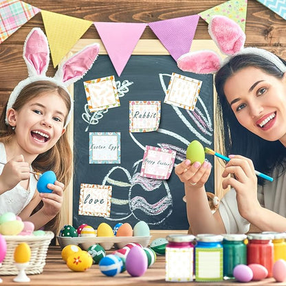 9 Pieces Easter Sticky Notes Self-Adhesive Easter Rabbit Carrot Note Pads Sticky Memo Notes for School Office Home Supplies Students Teachers Present, 9 Styles