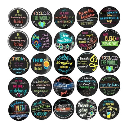 Really Good Stuff Positive Affirmation Chips - 100 Pack with 50 Motivational, Encouragement, Inspirational and Kindness Sayings