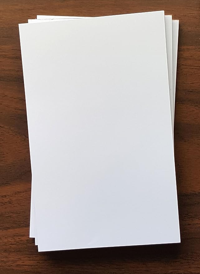 3 Pads - Blank Note Pad, 5" x 8", 50 Sheets, Heavyweight, Very Nice Paper