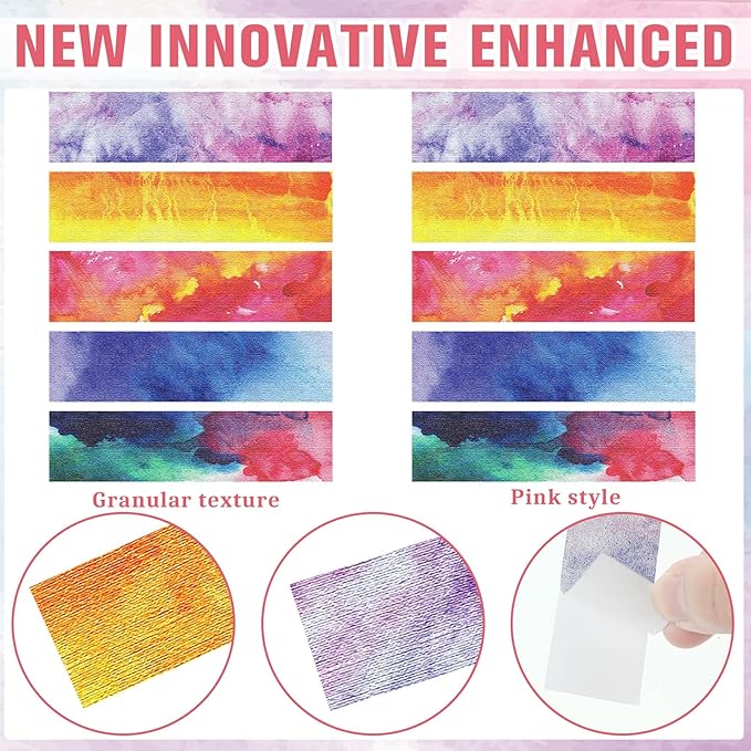 80 Pcs Anxiety Sensory Stickers with Inspirational Quotes Calm Textured Strips Relief Mental Health Stickers School Office Adhesive Sensory Tape Anti Stress Toys for Adults Teens (Trendy)