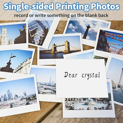 Glossy Photo Paper 8.5 x 11, 36 Sheets Inkjet Photo Printer Paper, Instant Dry Picture Paper for DIY Chip Bag, Flyers, Cards, Calendars and Brochures(180gsm/48lb)