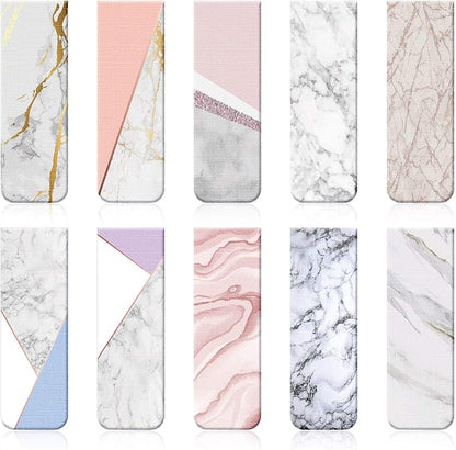 10 Pcs Magnetic Bookmarks Magnet Page Markers Magnetic Page Clip Marble Gift for Christmas Students Teacher Reading Home Office Supplies