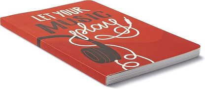 Compendium Softcover Journal - Let Your Music Play – A Write Now Journal with 128 Lined Pages, 5″W x 8″H