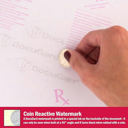 DocuGard Advanced Blue Security Paper, 7 Features, 8.5 x 11 Inches, 24 lb, 2500 Sheets (04545C)