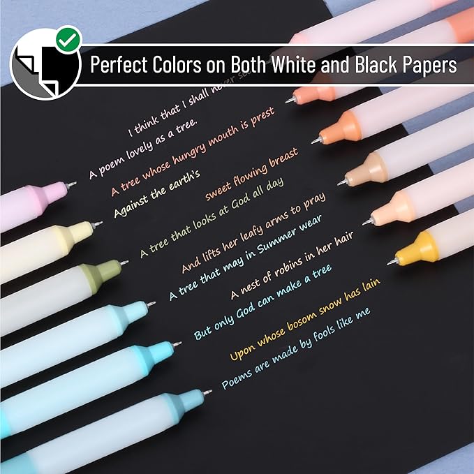 Mr. Pen- Retractable Gel Pens, 12 Pack, Colorful Ink Gel Pens with Case and 12 Refills, Gel Pens Fine Point 0.5mm, Retractable Pens, Cute Pens, Aesthetic Pens for Journaling Fine Tip Pens