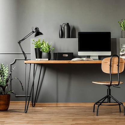 Globe Electric 56963 31.5" Multi-Joint Desk Lamp with Metal Clamp, Black, On/Off Rotary Switch on Shade, Partially Adjustable Swing Arm, Home Essentials, Reading Light, Office Décor