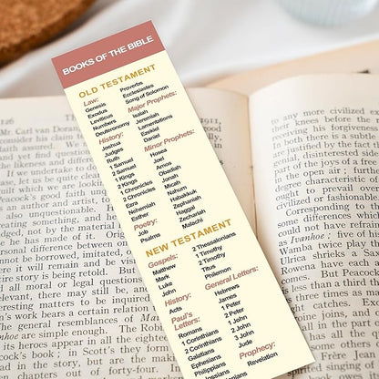 Books of The Bible Bookmarks, Christian Bookmark, Page Marker Divider, Church Bookmarks, Christian Gifts for Birthdays, Baptisms, Graduation, for All Occasions