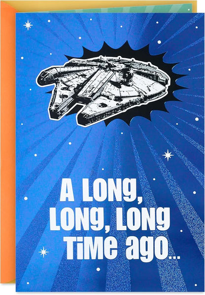 Hallmark Star Wars Funny Birthday Card with Sound (Long, Long, Long Time Ago)