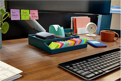 Post-it Super Sticky Notes, 8 Sticky Note Pads, 1.875 x 1.875 in., Back to School Supplies for Students, Ideal for Textbooks, Notebooks, and Vertical Surfaces, Playful Primaries Collection