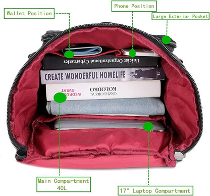 BAOSHA Canvas Weekender Travel Duffel Backpack Hybrid Hiking Rucksack Laptop Backpack for Outdoor Sports Gym HB-26(Black)