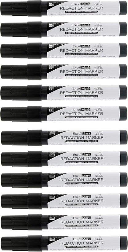 ExcelMark Security Redaction Marker (12 pack)