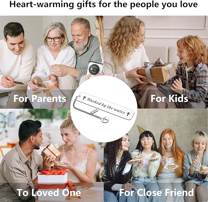 Baptism Gifts for Adults, Adult Baptism Gifts for Women Men, Catholic Baptism Gifts for Boys Girls, Christian Bookmarks for Women, First Bible Gifts for Son, Baptismal Christening Gift