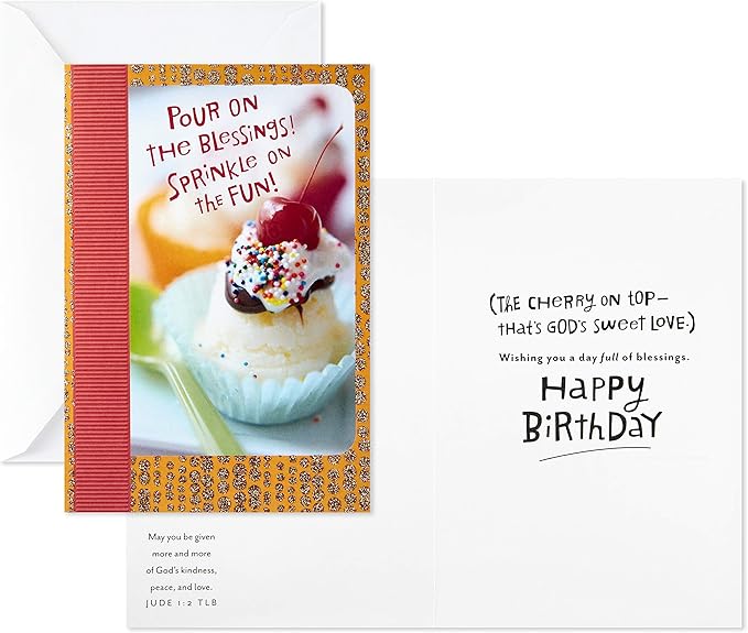 Dayspring Assorted Religious Birthday Cards (Christian Blessings, 12 Cards and Envelopes)