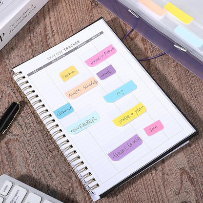 360 Pcs Sticky Index Tabs, Colored Book Sticky Tabs for Notebooks, Repositionable Page Tabs for Notebooks File Classification (1 Inch, 1.8×1 Inch)