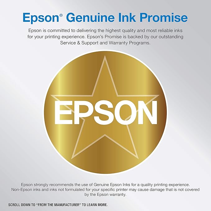 Epson EcoTank Pro ET-5800 Wireless Color All-in-One Supertank Printer with Scanner, Copier, Fax and Ethernet, White