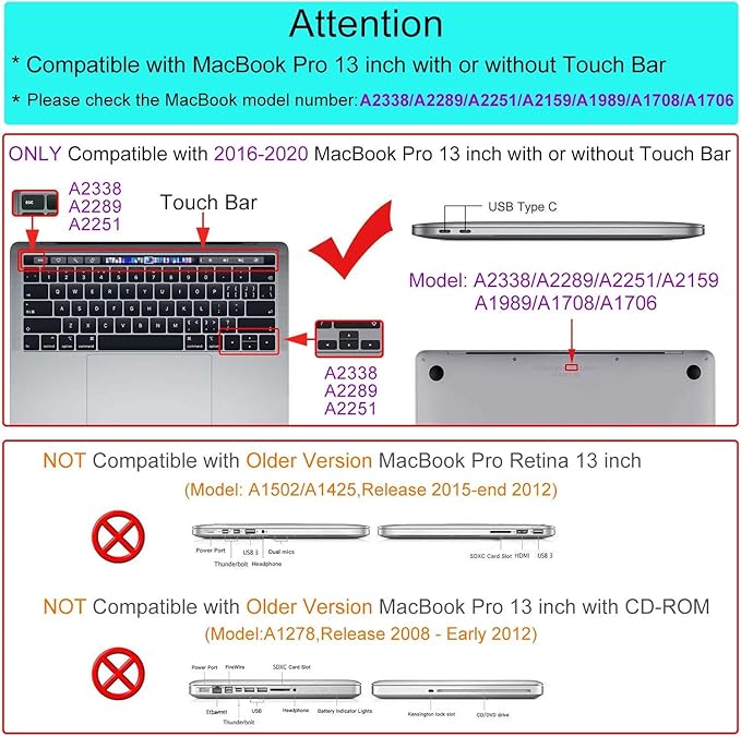 Case Compatible with MacBook Pro 13 inch, Hard Protective Shell with Keyboard Cover (M1 A2338 A2289 A2251 A2159 A1989 A1706 A1708, 2016-2020) - Firefighter and USA Flag of Star and Stripe