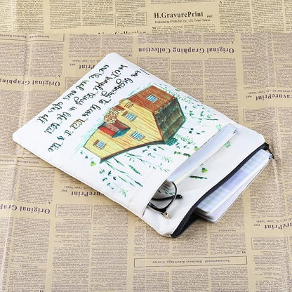 BWWKTOP Little House Book Sleeve Laura Fans Gifts I Am Beginning To Learn That It Is The Sweet Simple Things In Life That Are The End Ones After All Little House Book Covers Book Protector (i am