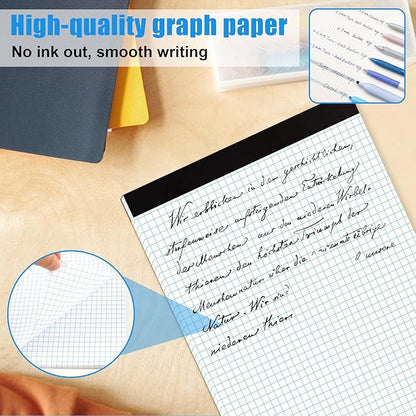AZUREAL Grid Paper Notebook 8.5 x 11 Inches, 3 Pack graph paper pad, 70 Gsm 4×4 Quad Grid Paper, Graph Papers for School, Office, Home, 25 Sheets/Pad, 25 Sheets/Pad