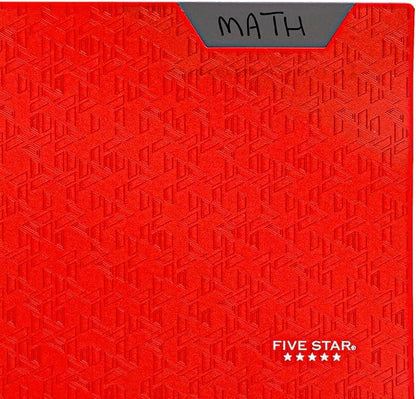 Five Star 2-Pocket Folder, Plastic Folder with Stay-Put Tabs, Fits 3 Ring Binder, Holds 8-1/2" x 11" Paper, Red (333420D-ECM)