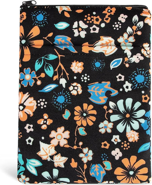 Book Sleeve Book Covers Book Protector Floral Printed with Zipper Washable Fabric for Teen Adult Book Lover Teacher Student(Medium,11 X 8.7 Inch)…