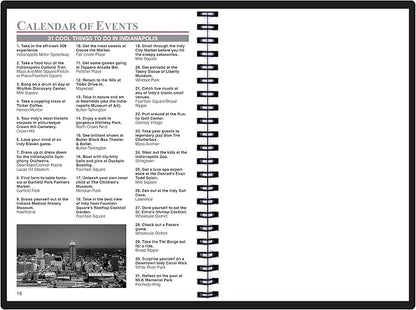 2025 Datebook & City Themed Planner – Resource Guide with Daily, Weekly & Monthly Views – 3-Year Reference Calendar - Multi-Purpose Travel Notebook Guide & Adventure Diary (Indianapolis '25)