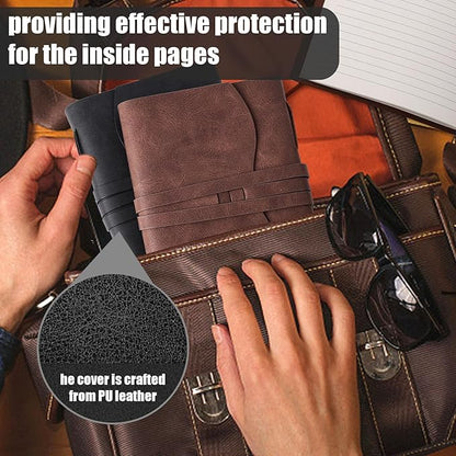 Leather Journal Notebook，260 Pages 5x7 Inches Leather Bound Journal, Vintage Notebook, Personal Journal