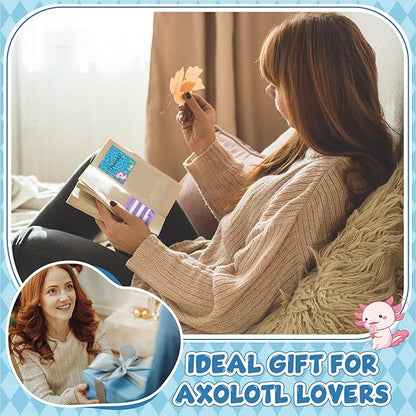 9 Pads Cute Sticky Notes Cartoon Animal Self Stick Notepads 3x3 Inches Notes Adhesive Memo Pad Office Decor Gifts for Students School Office Meeting(Axolotl)