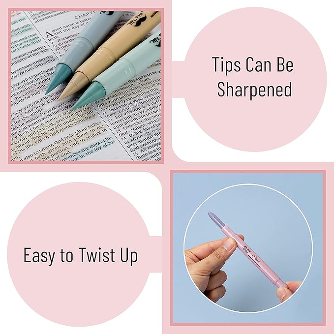 Mr. Pen- Gel Highlighter, 4 Pack, Bible Highlighters No Bleed, No Bleed Highlighters, Bible Highlighter, Bible Markers, Gel Highlighters for Bibles, Highlighter