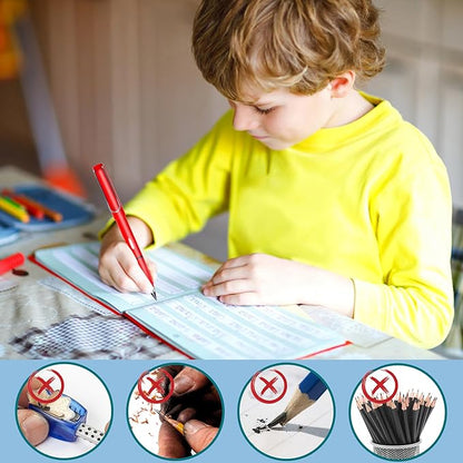 12Pack Forever Pencils for Kids Writing, Infinity Pencil Cute Inkless Everlasting Pencil with Eraser for Sketching (Black+Multicolor)