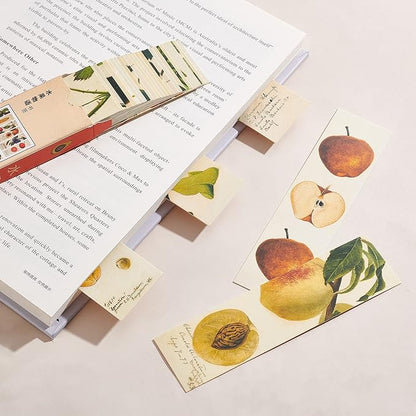 GORGECRAFT 1 Box 30PCS Bookmarks Aesthetic Flower Bookmarks Vintage Style Bookmarks Bird Clip in Bookmark Page Marker for Women Men Book Lovers Book Club Classroom Gift