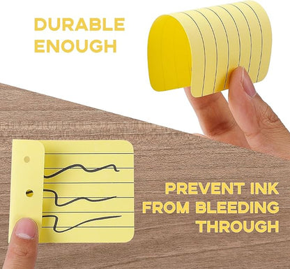 300Pcs Colored Index Cards with Ring, Goefun Ruled Notecards, 6 Color 2.2x3.5 Flashcards for Studying, Vocabulary Cards, Memos, Bookmark, To Do List