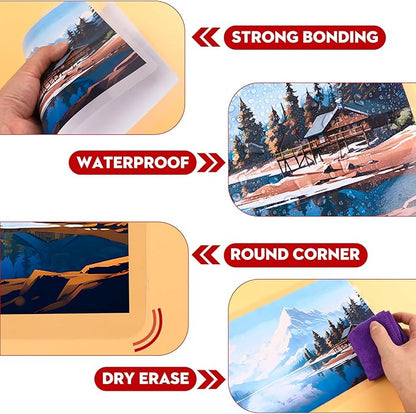 CAREGY 500 Pack Laminating Sheets,Thermal Laminating Pouches, 3 Mil, 9 x 11.5 Inches Lamination Sheet Paper for Laminator, Round Corner Letter Size