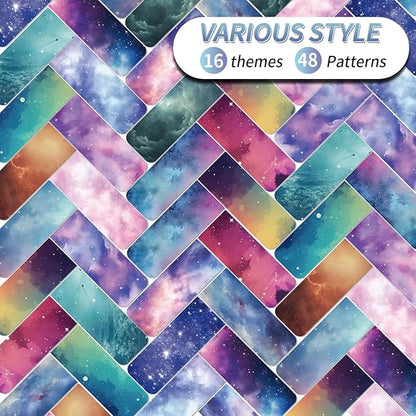 48 Pieces Magnetic Bookmarks Magnet Page Markers - Book Marks for Reading Women & Men with Storage Boxes - Cute Magnet Bookmark Clips for Reading Pleasure（Stars）