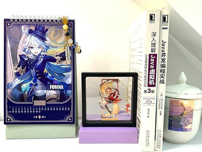 Metal Bookmarks - Genshin Impact Yoimiya Brass Bookmarks with 3D Display Box - Perfect Birthday Gifts for Book Lovers