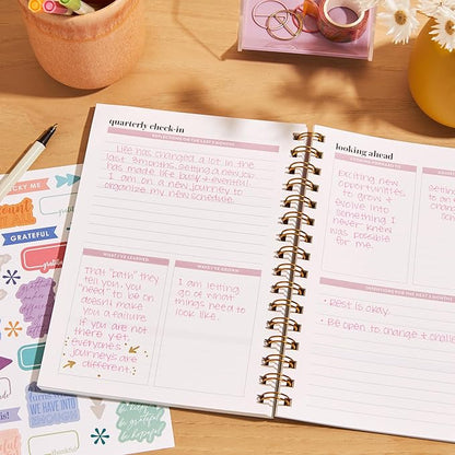 Erin Condren Inspired Collection - A5 Gratitude Journal - Coiled Binding- Inspired