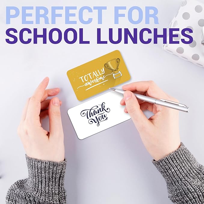 70 Kudos Cards - Thank You Appreciation & Recognition Blank Back Postcard – School Lunch Box Kids Notes – Business Employee Motivational Affirmation Bulk Gift – Teacher Reward Inspirational